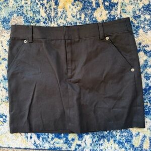 Chaiken Black Mini Skirt with Button Pocket Detail Women’s 2